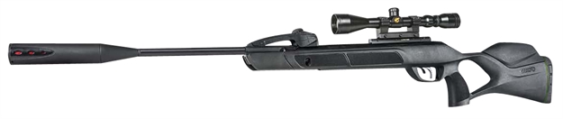Picture of  Gamo 611003865554 Swarm Magnum 10X Gen 3 Gas Piston 22 10Rd Shot Black Black Steel Barrel Black Receiver Black All Weather Lightweight Thumbhole Stock Scope 3-9X40mm