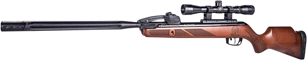 Picture of  Gamo 611003875554 Swarm Bone Collector Gen 3 Itg 22 Black Black Steel Barrel Black Receiver Checkered Beechwood Beechwood W/Checkering Grip/Forearm Stock Scope 3-9X40mm