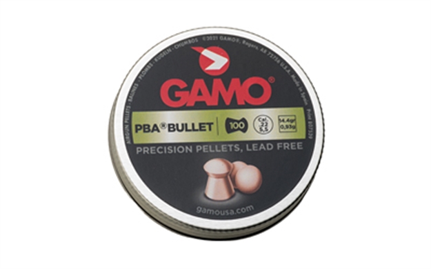 Picture of Gamo Pba Airgun Pellets,  .22 Cal, 14.4 GR Round Nose Copper, Non-Lead, 100 PK 632272154