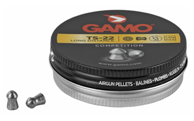 Picture of Gamo Ts-22 Long Distance Airgun Pellets, .22 Cal, 21.6 Grain, 200 CT Tin 632176854