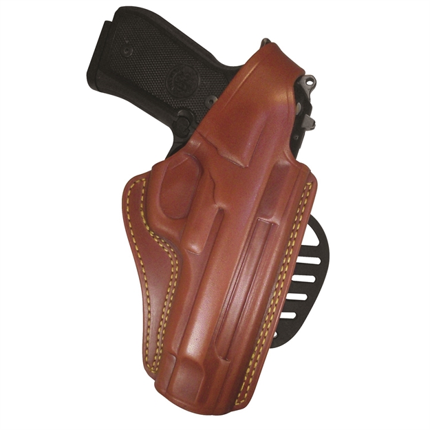 Picture of Gandg Chestnut Brown Paddle Holster - Beretta 92 Compact RH