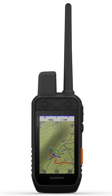 Picture of Garmin 0100223050 Alpha 200I  Handheld Black Rechargeable Li-Ion Bluetooth/Ant+
