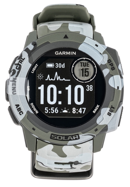 Picture of Garmin 0100229316 Instinct Solar Watch Lichen Camo Solar Iphone/Android Bluetooth/Ant+