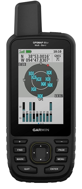 Picture of Garmin 0100243100 Gps Map 66Sr  Handheld Black