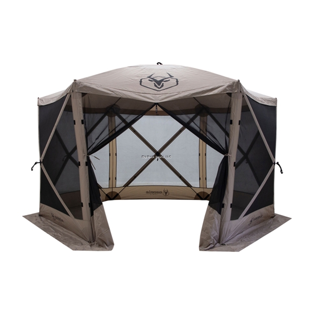 Picture of Gazelle G6 6-Sided Screen Gazebo-Desert Sand