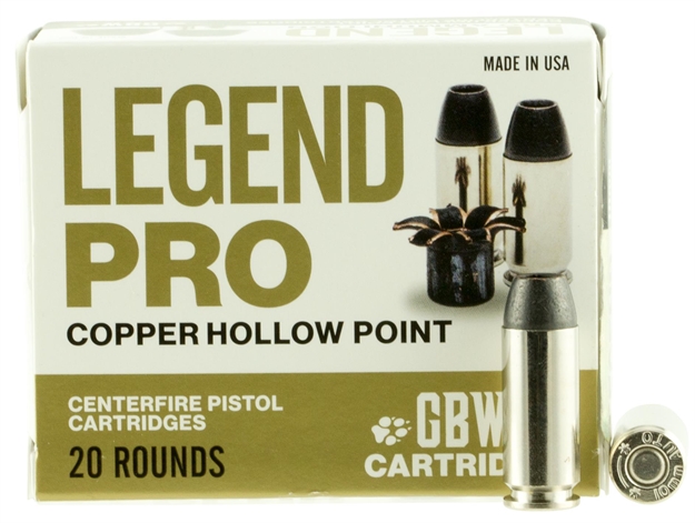 Picture of Gbw Cartridge Lp40a Legend 40 Smith & Wesson 155 GR Copper Hollow Point 20 Bx/ 2