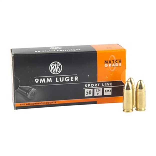 Picture of Geco Ammo 9Mm Luger 124Gr Fmj