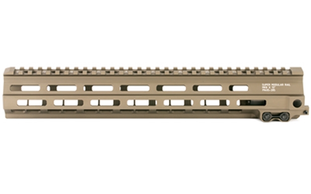 Picture of Geissele Automatics 05285S Super Modular Rail Mk8 13.50" M-Lok, Desert Dirt Aluminum For AR Platform, Barrel Nut Included 05-285S
