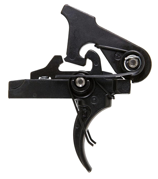 Picture of Geissele Automatics 05145 G2s  Two-Stage Curved Trigger W/4.25-4.75 Lbs Draw Weight, Black Oxide Finish For Ar-15/Ar-10 05-145 854014005045