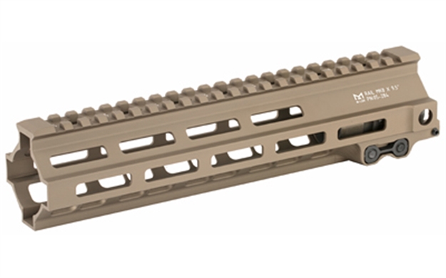 Picture of Geissele Automatics 05284S Super Modular Rail Mk8 9.30" M-Lok, Desert Dirt Aluminum For AR Platform, Barrel Nut Included 05-284S