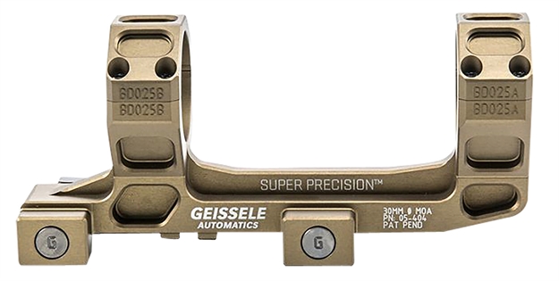 Picture of Geissele Automatics  Ar15 Super Precision Scope Mount/Ring Combo Desert Dirt Color Anodized 05-404S