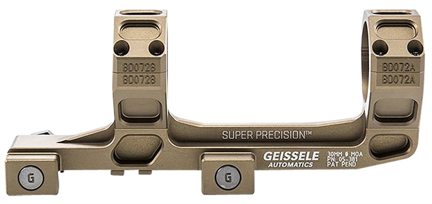 Picture of Geissele Automatics  Ar15 Super Precision Scope Mount/Ring Combo Desert Dirt Color Anodized 05-381S