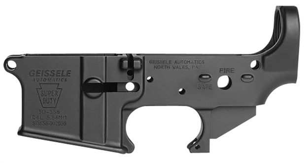 Picture of  Geissele Automatics  Super Duty Stripped Lower Receiver Black For Ar-15 817953027585