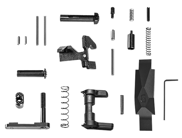 Picture of  Geissele Automatics  Ultra Duty Lower Parts Kit Black, Ambi Safety, Oversized Bolt Release/Catch For Ar-15 817953025314