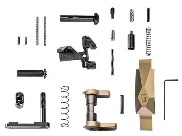 Picture of Geissele Automatics  Ultra Duty Lower Parts Kit Ddc, Ambi Safety, Oversized Bolt Release/Catch For Ar-15 05-435S