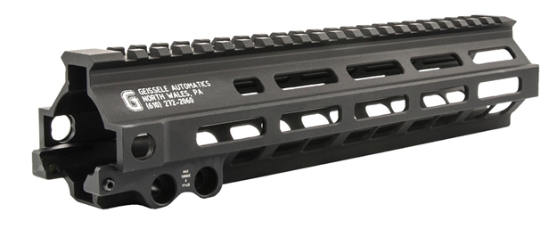 Picture of  Geissele Automatics 05284B Mk8 Super Modular Rail 9.50" M-Lok Style Made OF 6061-T6 Aluminum With Black Anodized For Ar-Platform 854014005779