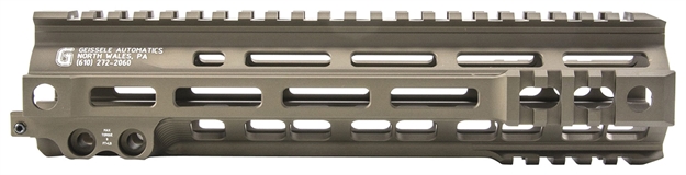 Picture of Geissele Automatics 05283S Super Modular Rail Mk4 9.30" M-Lok, Desert Dirt Aluminum For AR Platform, Barrel Nut Included 05-283S