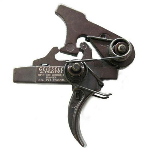 Picture of Geissele Automatics 05101 Ssa  Two-Stage Curved Trigger With 4.25-4.75 Lbs Draw Weight & Black Oxide Finish For Ar-Platform 05-101