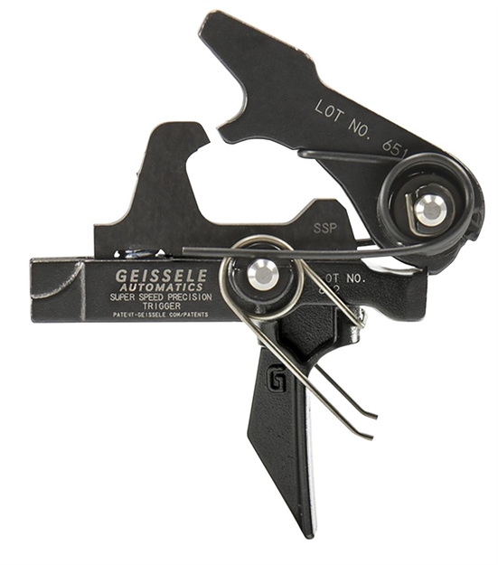 Picture of Geissele Automatics 05-483 Ssp Flat Bow AR Style Mil-Spec Steel Black Oxide 3.5-4.5 Lbs 05483