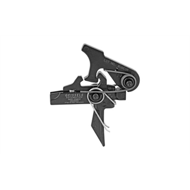 Picture of Geissele Automatics 05167 Sd-E  Two-Stage Flat Trigger With 2.90-3.80 Lbs Draw Weight & For Ar-15/Ar-10 05-167 854014005151