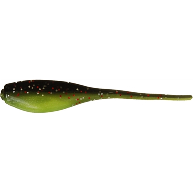 Picture of Bobby Garland Baby Shad Swim'r, 2 1/4", Licorice/Chartreuse Pearl, 15/Bag BSSW150-15