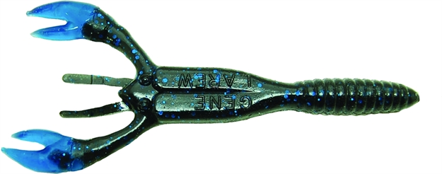 Picture of Gene Larew Salt Craw Crawfish, 4", Black Blue/Blue, 10/Bag
