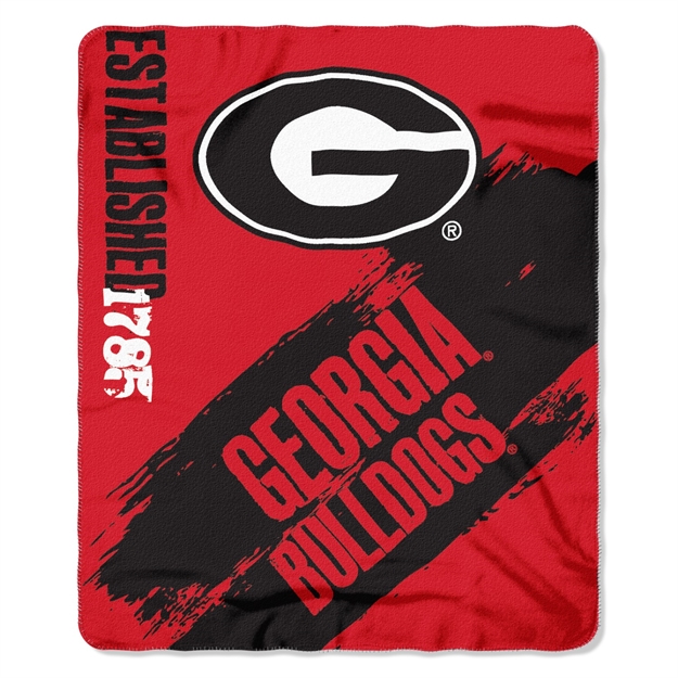 Picture of Georgia Bulldogs Painted Fleece Throw