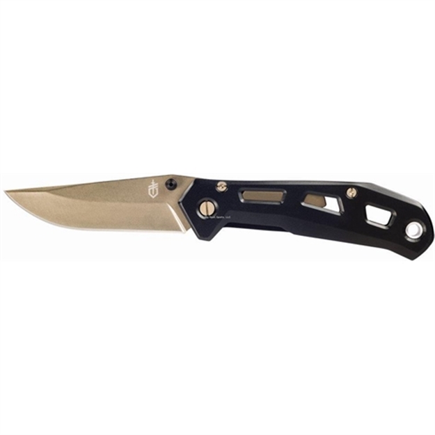 Picture of Gerber Airlift Folding Knife, 2.8" Stainless Blade, Frame Lock, Black, Clam