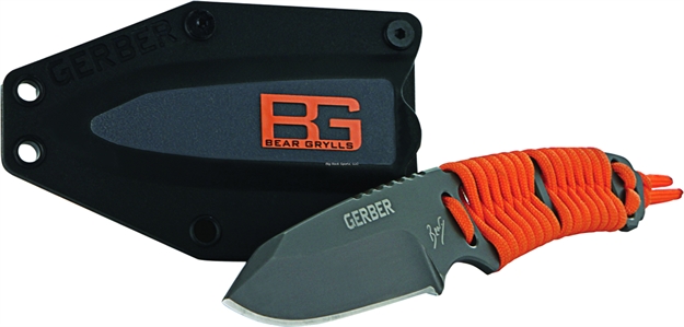 Picture of Gerber Bear Grylls Paracord Fixed Blade Knife 7.75" Long 3.25" Blade 45" Paracord Handle Wrap