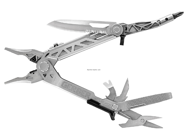 Picture of Gerber Center-Drive Plus Multi-Tool, Usa Made, One Thumb Opening, Full Size 420Hc Blade, Spring Loaded Scissors, Box