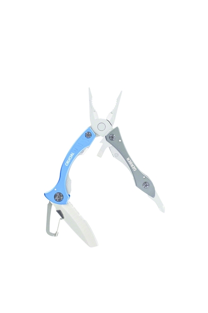 Picture of Gerber Crucial Tool, Blue, Butterfly Style Needle Nose Plier & 8 Components, Stainless