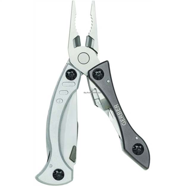 Picture of Gerber Crucial Tool, Gray, Butterfly Style Needle Nose Plier & 8 Components, Stainless