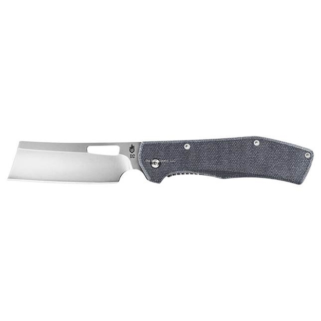 Picture of Gerber Flatiron Folding Cleaver Knife, D2 Steel, Blue Micarta Handle
