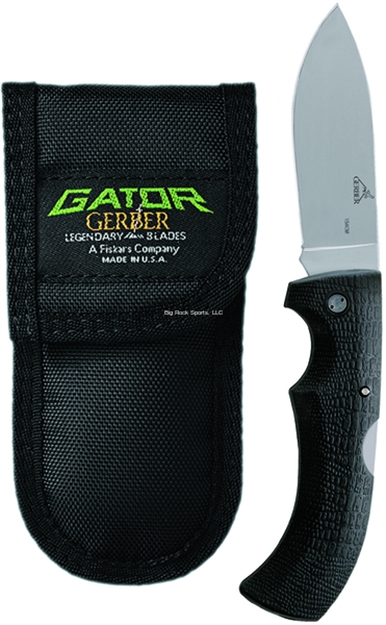 Picture of Gerber Gator Lockback Folding Knife, 3.76" Drop Point Blade W/Ballistic Sheath