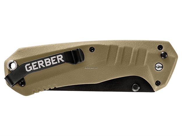 Picture of Gerber Haul Assisted Opening Knife, Coyote Nylon Handle, Plunge Lock, Cross-Bolt Safety Lock, Pocket Clip, Box
