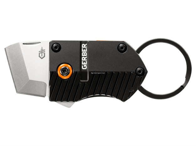 Picture of Gerber Keynote Clip Folding Knife, Nail Nick Opening, Satin Finished Blade, Aluminum Scales, Line Lock, Black, Clam
