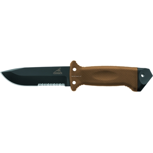 Picture of Gerber Lmf II Survival Fixed Blade Knife 4.84" Drop Point Blade, W/Sheath Coyote Brown Clam