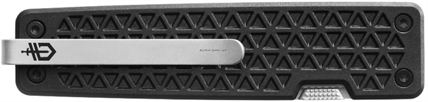 Picture of Gerber Pocket Square Folding Knife, Black Plastic Handle, Modern Design, Dual Thumb Stud, Clam