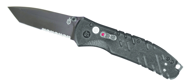 Picture of Gerber Propel AO Assisted Open Folding Knife, Black G-10 Handle, 420Hc Steel, 3.5" Partially Serrated Tanto Blade, Reversible Pocket Clip