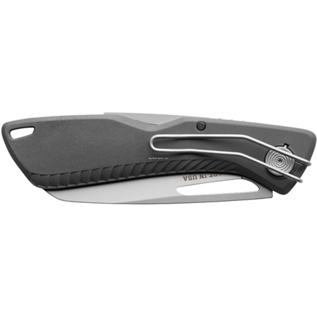 Picture of Gerber Sharkbelly Folding Knife, Gray Sharkskin Grip, 3.25" Fine Edge Drop Point Blade, Scratch Resistant Pocket Clip, Clam