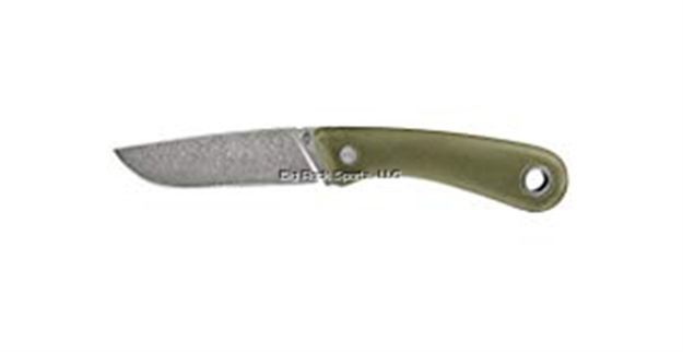 Picture of Gerber Spine Fixed Blade, Sage Green, Full Tang, Rubberized Grip, Hard Sheath With Belt Clip, 8.4" Length, Clam