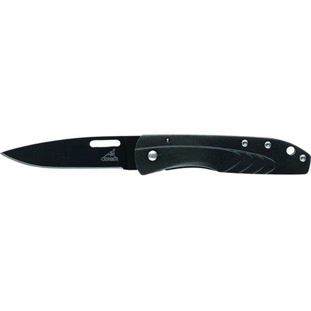 Picture of Gerber Stl 2.5 Folding Knife, Clam, Black, 2.6" Fine Edge Drop Point Blade, Clam