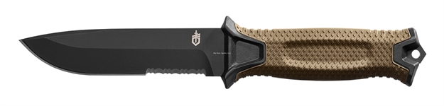 Picture of Gerber Strongarm Fixed Blade, Full Tang 420 HC Blade, Multi Mount Sheath, Coyote Rubberized Handle, Se, Clam