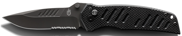 Picture of Gerber Swagger AO Assisted Opening Folder,  3.25" Blade, Plunge Lock, Black, Box