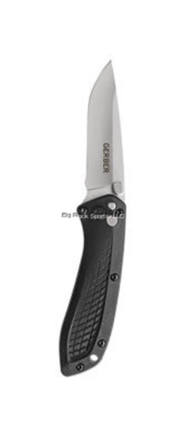 Picture of Gerber US Assist Folding Knife, Assisted Opening With 420Hc Steel.  Black Nyon Handle, Fe, Reversible Pocket Clip, Box