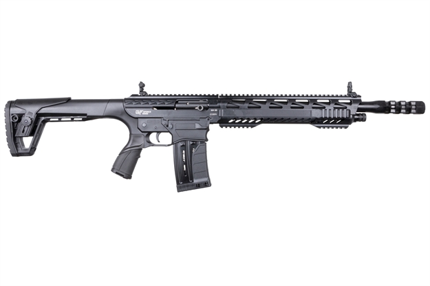 Picture of Gforce Arms Gf991220dlx Gf99 Deluxe 12 Gauge 5+1 20" Black Threaded Barrel, Black Cerakote Picatinny Rail Receiver, Adjustable Black Synthetic Stock BR991220DLX 643477862728