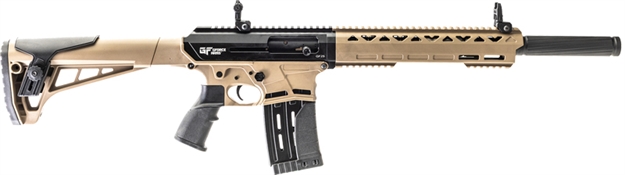 Picture of  Gforce Arms Gf2512fde Gf25  12 Gauge Semi-Auto 3" 5+1 20" Flat Dark Earth Cerakote Threaded Barrel Flat Dark Earth Cerakote Receiver, Black Synthetic Stock 643477863671