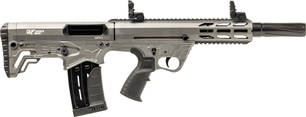 Picture of Gforce Arms Gfy11220tg Gfy-1 Usa 12 Gauge Semi-Auto 3" 5+1 18.50" Black Threaded Barrel, Tactical Gray Cerakote Aluminum Receiver W/Picatinny Rail, Gray Bullpup Polymer Stock, Polymer Grip GFY11220-TG