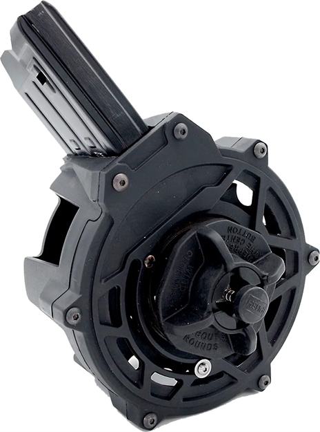 Picture of  Gforce Arms Gfdrum2012 Drum Magazine  20Rd Drum Fits Akdal Mka 1919 Black Steel/Polymer