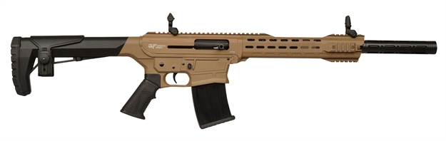 Picture of  Gforce Arms Gf2512fde Gf25  12 Gauge Semi-Auto 3" 5+1 20" Flat Dark Earth Cerakote Threaded Barrel Flat Dark Earth Cerakote Receiver, Black Synthetic Stock